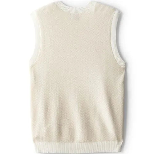 Unisex Herringbone Sweater Vest