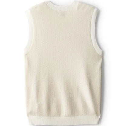 Unisex Herringbone Sweater Vest