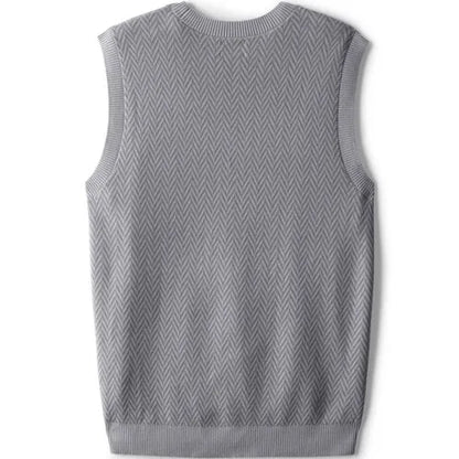 Unisex Herringbone Sweater Vest