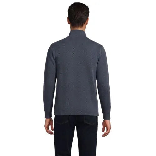 Men's Bedford Rib Casual Quarter Zip Pullover Sweater