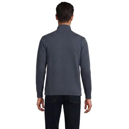 Men's Bedford Rib Casual Quarter Zip Pullover Sweater