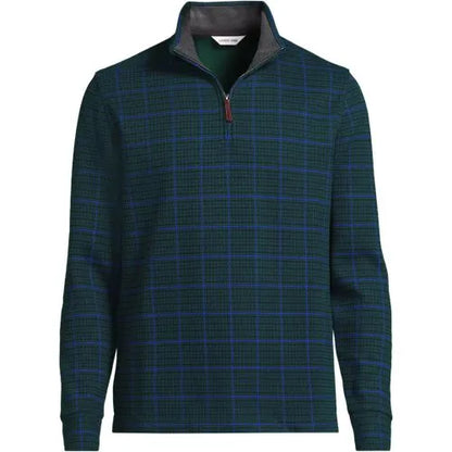 Men's Bedford Rib Casual Quarter Zip Pullover Sweater