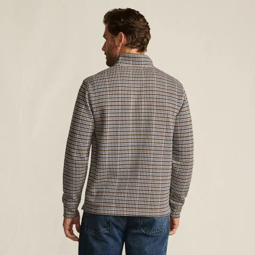 Men's Bedford Rib Casual Quarter Zip Pullover Sweater