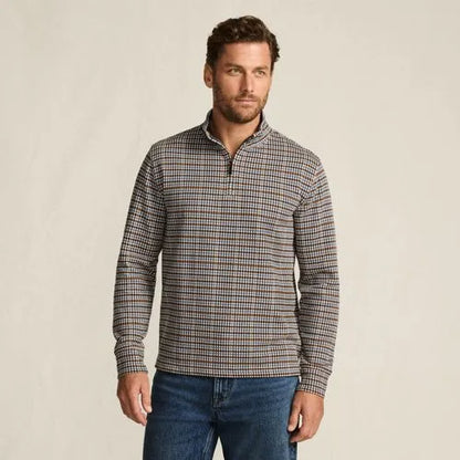 Men's Bedford Rib Casual Quarter Zip Pullover Sweater