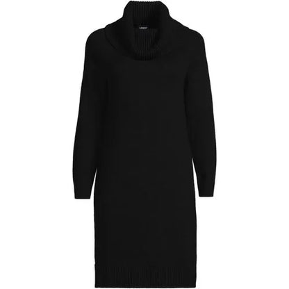 Women's Cozy Lofty Cowl Neck Sweater Dress