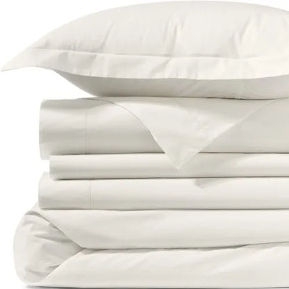 300 Thread Count Cotton Smooth Percale Duvet Bed Cover