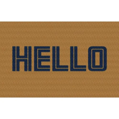 Matterly Neighburly Doormat Hello