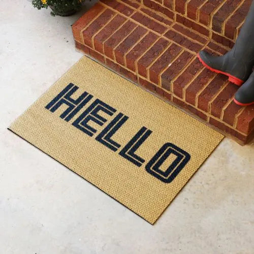 Matterly Neighburly Doormat Hello