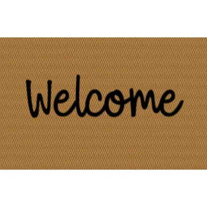 Matterly Neighburly Doormat Script Welcome