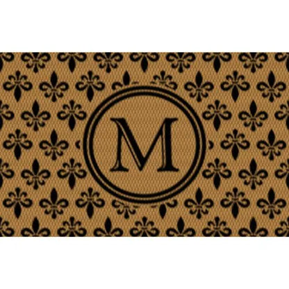 Matterly Neighburly Monogrammed Doormat Fleur Field