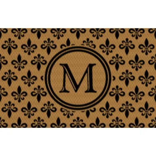 Matterly Neighburly Monogrammed Doormat Fleur Field