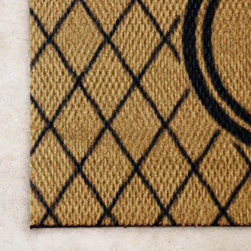 Matterly Neighburly Monogrammed Doormat Argyle