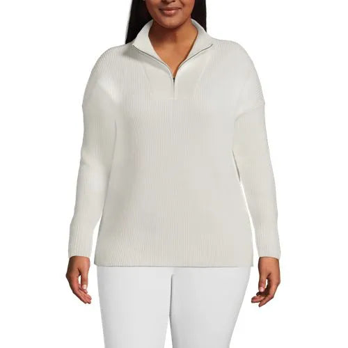 Women's Drifter Cotton Quarter Zip Pullover Sweater