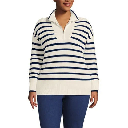 Women's Drifter Cotton Quarter Zip Pullover Sweater