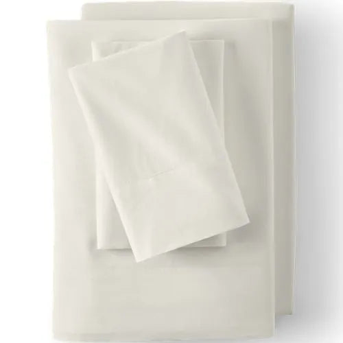 Essential Garment Washed Cotton Percale Bed Sheet Set