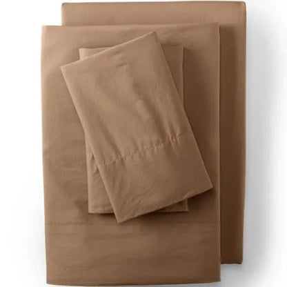 Essential Garment Washed Cotton Percale Bed Sheet Set
