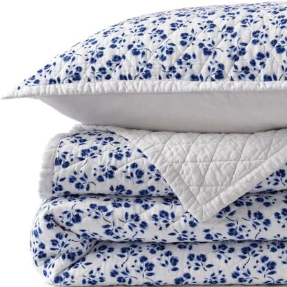 Printed Diamond Double Voile Quilt