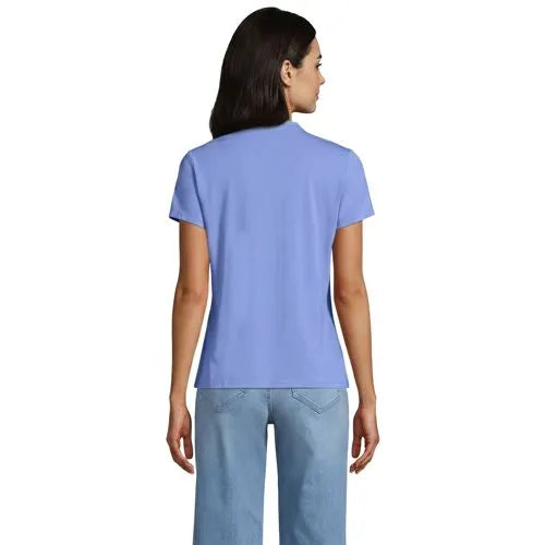 Women's Lightweight Jersey Button Pintuck Top