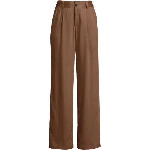 Women's High Rise TENCEL™ Fiber Pleated Wide Leg Pants
