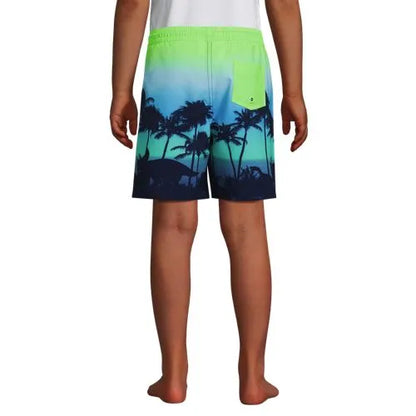 Boys Active Stretch Swim Trunks