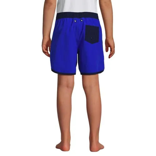 Boys Active Stretch Curved Hem Long Board Short