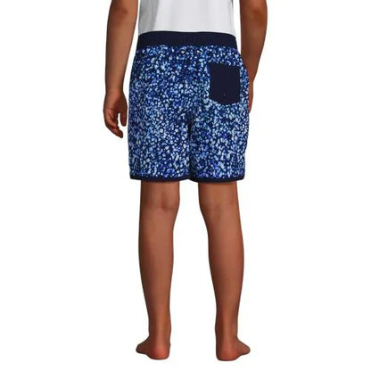 Boys Active Stretch Curved Hem Long Board Short
