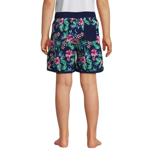 Boys Active Stretch Curved Hem Long Board Short