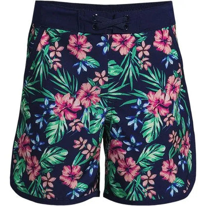Boys Active Stretch Curved Hem Long Board Short