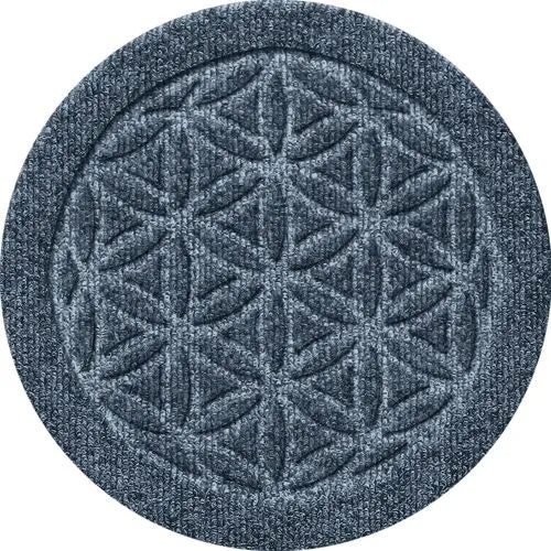 Matterly Waterblock 12" Round Flower of Life Plant Trivet - Set of 4