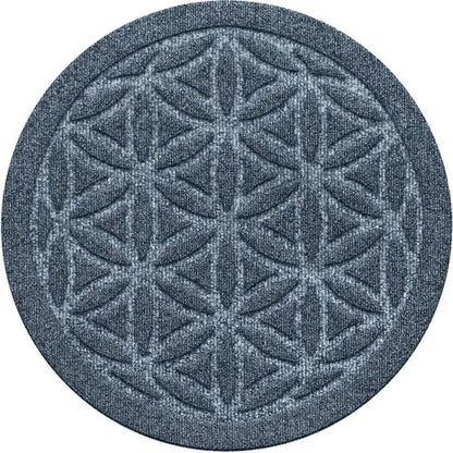 Matterly Waterhog® 17" Round Flower of Life Plant Trivet - Set of 2