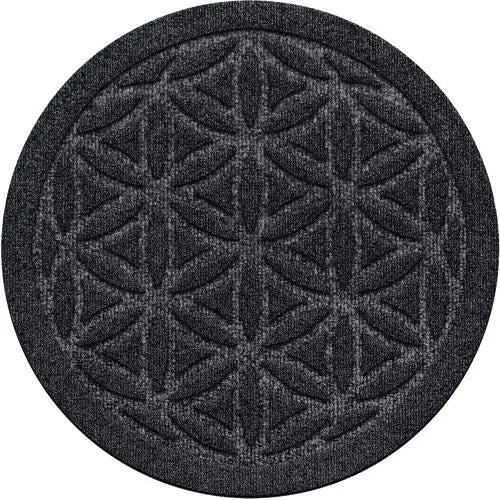 Matterly Waterhog® 17" Round Flower of Life Plant Trivet - Set of 2