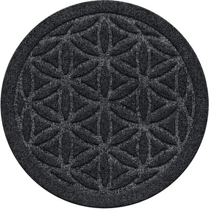 Matterly Waterhog® 17" Round Flower of Life Plant Trivet - Set of 2