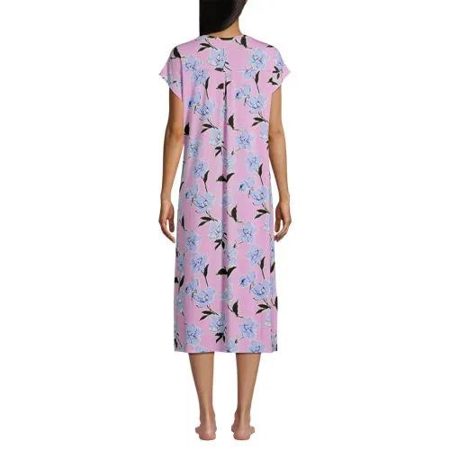 Women's Cooling Cap Sleeve Midi Nightgown