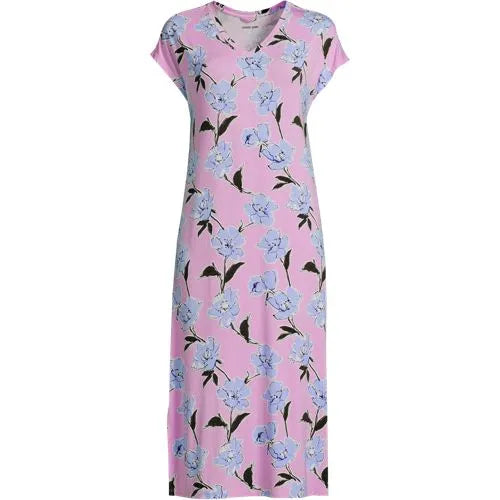 Women's Cooling Cap Sleeve Midi Nightgown