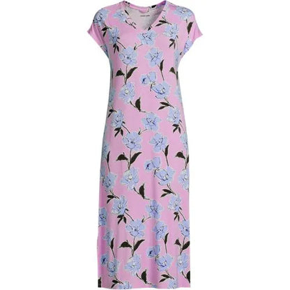 Women's Cooling Cap Sleeve Midi Nightgown