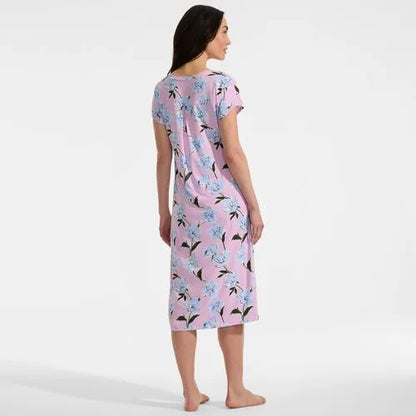 Women's Cooling Cap Sleeve Midi Nightgown