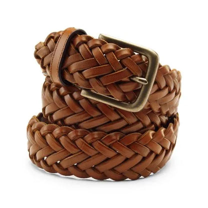 Men's Leather Braid Belt