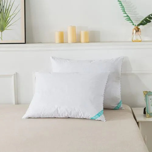 Waverly 300 Thread Count Cotton White Duck Down and Feather Bed Pillow