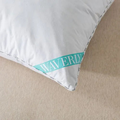 Waverly 300 Thread Count Cotton White Duck Down and Feather Bed Pillow