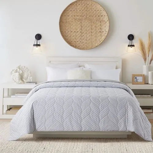 Waverly Antimicrobial Cotton Reversible Down Alternative Bed Blanket
