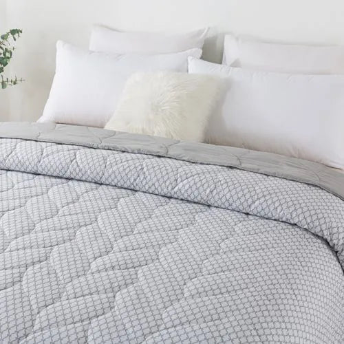 Waverly Antimicrobial Cotton Reversible Down Alternative Bed Blanket