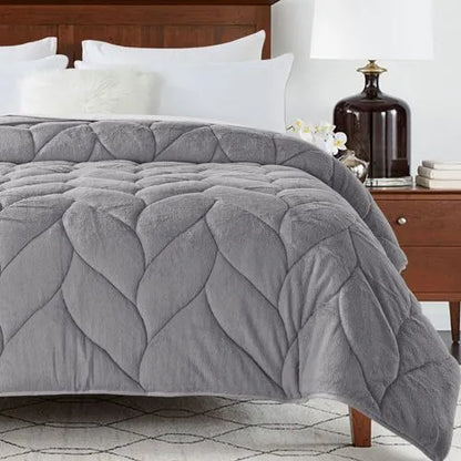 Waverly Cozy Reversible Down Alternative Fleece Comforter