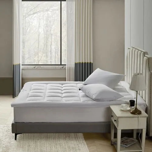 Farm to Home Organic Cotton 2" Gusseted Down Alternative Mattress Topper