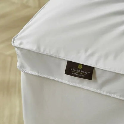 Farm to Home Organic Cotton 2" Gusseted Down Alternative Mattress Topper