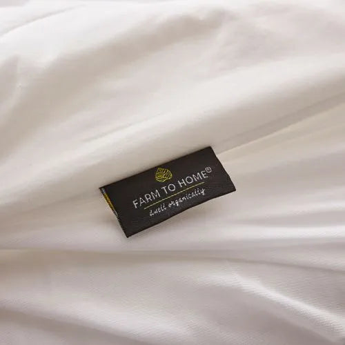 Farm to Home Organic Cotton Classic Wavy Channel Down Alternative Mattress Pad