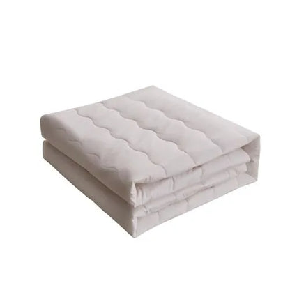 Farm to Home Organic Cotton Classic Wavy Channel Down Alternative Mattress Pad