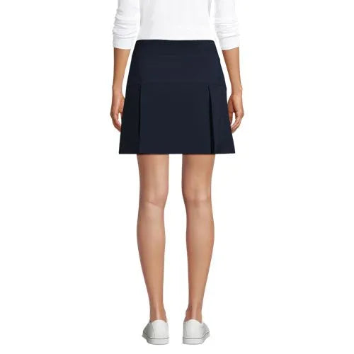 School Uniform Girls Performance Pleated Skort Above the Knee