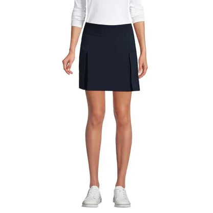 School Uniform Girls Performance Pleated Skort Above the Knee