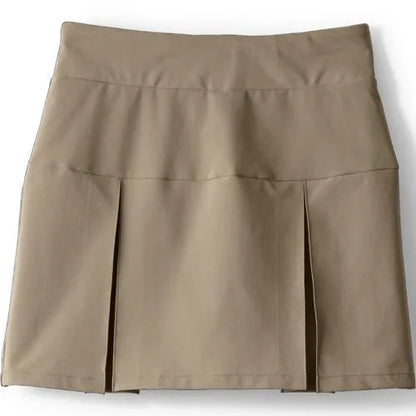 Girls Performance Pleated Skort Above the Knee