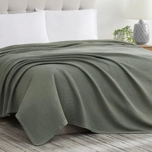 Cannon Heritage Cotton Waffle Weave Bed Blanket